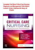 Critical Care Nursing&colon; Diagnosis and Management 10th Edition by Linda D&period; Urden 