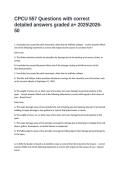 CPCU 557 Questions with correct detailed answers graded a&plus; 20252026- 50