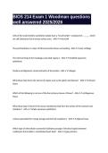 BIOS 214 Exam 1 Woodman questions well answered 2025&sol;2026