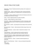 SCM 301 FINAL STUDY GUIDE