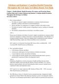 Edelman and Kudzma&rsquo;s Canadian Health Promotion Throughout the Life Span &ndash; 1st Edition Test Bank &vert; Dames &vert; Complete Exam Preparation Material