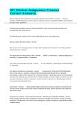 ATI Clinical Judgement Process Correct Answers&period;