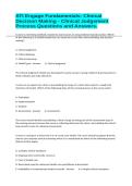 ATI Engage Fundamentals&colon; Clinical Decision Making - Clinical Judgement Process Questions and Answers&period;