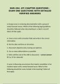 NUR-204- ATI Chapter Questions - Exam One questions with detailed verified answers