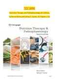 test bank for Nutrition Therapy and Pathophysiology 4th Edition &lpar;Latest Update 2026&rpar; by Marcia Nelms & Kathryn Sucher &mdash; 100&percnt; Exam-Focused