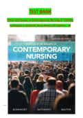 test bank for Ethics and Issues in Contemporary Nursing 3rd Edition &lpar;Latest Update 2026&rpar; by Margaret A&period; Burkhardt&comma; Nancy Walton & Alvita Nathaniel &mdash; 100&percnt; Exam-Focused