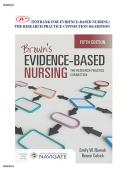 Test Bank with Verified Answers &ndash; Evidence-Based Nursing&colon; The Research-Practice Connection &lpar;5th Edition&rpar; All Chapters Covered &vert; Rated A&plus; &vert; Newest Edition
