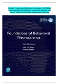 Test Bank &ndash; Foundations of Behavioral Neuroscience 10th Edition Carlson & Birkett All 1-17 Chapters Covered With Questions And Verified Solutions With Detailed Rationales And Case Study