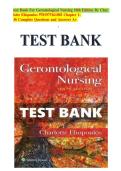 Test Bank for Gerontological Nursing&comma; 10th Edition by Eliopoulos&comma; 9781975161002&comma; Covering Chapters 1-36 &vert; Includes Rationales