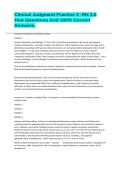 Clinical Judgment Practice 2 -RN 3&period;0 Test Questions And 100&percnt; Correct Answers&period;