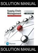 Solution Manual for Supply Chain Management&colon; Strategy&comma; Planning&comma; and Operation 7th Edition &ndash; Sunil Chopra &vert; Full Worked Solutions