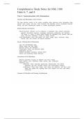 Comprehensive Study Notes for NSG 3100&lowbar; Units 6-8 Overview