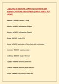 LANGUAGE OF MEDICINE&colon; CHAPTER 1 EXAM WITH 100&percnt;  VERIFIED QUESTIONS AND ANSWERS &vert; LATEST 2026&sol;27 PDF  UPDATE