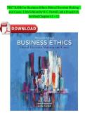 Test Bank for Business Ethics&colon; Ethical Decision Making and Cases&comma; 13th Edition &ndash; O&period; C&period; Ferrell & John Fraedrich &vert; Latest Update 2026 &vert; Exam Prep &vert; GRADED A&plus;
