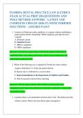 Florida Dental Practice Law & Ethics Exam &lpar;2026-2027&rpar; &ndash; Verified Practice Questions and Answers &vert; Complete Legal & Ethical Prep Material