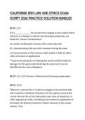 CALIFORNIA RDH LAW AND ETHICS EXAM SCRIPT 2026 PRACTICE SOLUTION BUNDLED
