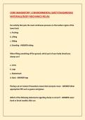 CORE MANDATORY 1 ENVIRONMENTAL SAFETY&sol;HAZARDOUS  MATERIALS&sol;BODY MECHANICS RELIAS