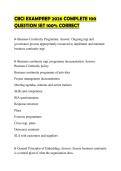 CBCI EXAMPREP 2026 COMPLETE 100 QUESTION SET 100&percnt; CORRECT