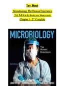 Test Bank For Microbiology&colon; The Human Experience 2nd Edition By Foster&comma; Aliabadi&comma; Slonczewski&comma; Consists Of 27 Complete Chapters&comma; ISBN&colon; 978-0393533248