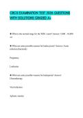 CBCS EXAMINATION TEST 2026 QUESTIONS WITH SOLUTIONS GRADED A&plus;