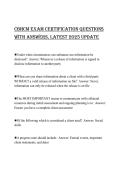 CBHCM ExaM CErtifiCation QuEstions witH answErs&comma; LatEst 2025 updatE