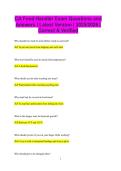 CA Food Handler Exam Questions and Answers &vert; Latest Version &vert; 2025&sol;2026 &vert;  Correct & Verified
