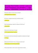 Georgia Real Estate License Laws and Rules Questions and Answers &vert; Latest Version &vert; 2025&sol;2026 &vert; Correct & Verified
