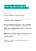 CBIS EXAMINATION PAPER 2026 FULL QUESTIONS AND SOLUTIONS GRADED A&plus;