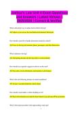 Joshua's Law Unit 4 Exam Questions and Answers &vert; Latest Version &vert; 2025&sol;2026 &vert; Correct & Verified