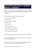 CDM EXAM QUESTIONS N ANSWERS RATED A&plus; 2025-2026