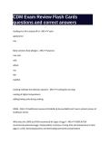 CDM Exam Review Flash Cards questions and correct answers