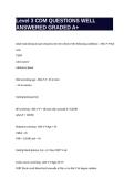 Level 3 CDM QUESTIONS WELL ANSWERED GRADED A&plus;