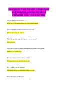 Georgia Drivers Ed Unit 1 Questions and Answers &vert; Latest Version &vert; 2025&sol;2026 &vert; Correct & Verified