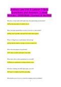 Joshua Law Unit 5 Lesson 3 Quiz Questions and Answers &vert; Latest Version &vert; 2025&sol;2026 &vert; Correct & Verified
