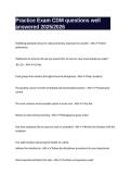 Practice Exam CDM questions well answered 2025-2026