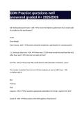 CDM Practice questions well answered graded A&plus; 2025-2026