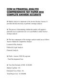 CCIM 101 FINANCIAL ANALYSIS COMPREHENSIVE TEST PAPER 2026 COMPLETE ANSWERS ACCURATE