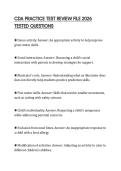 CDA PRACTICE TEST REVIEW FILE 2026 TESTED QUESTIONS