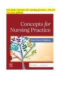 Nursing Course &ndash; Concepts for Nursing Practice&comma; 4th Edition by Jean Giddens  ISBN no 9780323812221&vert; Chapters 1-57 &vert; All Chapters LATEST