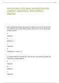 NUR 210 EXAM 1 TEST BANK &vert; 300 QUESTIONS AND ANSWERS &vert; 2026 UPDATE &vert; WITH COMPLETE SOLUTION
