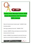 FOOD MANAGER  EXAM COMPLETE PACKAGE DEAL