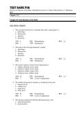 Test Bank For Structure & Function of the Body 16th Edition by Kevin T&period; Patton&comma; PhD and Gary A&period; Thibodeau&comma; PhD Chapter 1-22