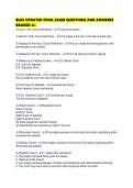 BLEA UPDATED FINAL EXAM QUESTIONS AND ANSWERS GRADED A&plus;