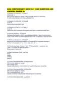 BLEA COMPREHENSIVE 2026&sol;2027 EXAM QUESTIONS AND ANSWERS GRADED A&plus;
