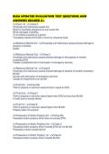 BLEA UPDATED EVALUATION TEST QUESTIONS AND ANSWERS GRADED A&plus;