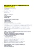 BLEA UPDATED EXAMS TEST PAPER QUESTIONS AND ANSWERS GRADED A&plus;