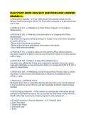 BLEA STUDY GUIDE 2026&sol;2027 QUESTIONS AND ANSWERS GRADED A&plus;