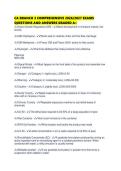 CA BRANCH 3 COMPREHENSIVE 2026&sol;2027 EXAMS QUESTIONS AND ANSWERS GRADED A&plus;
