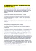 CA BRANCH 3 2026&sol;2027 TEST PAPER QUESTIONS AND ANSWERS GRADED A&plus;