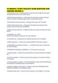 CA BRANCH 3 STUDY 2026&sol;2027 GUIDE QUESTIONS AND ANSWERS GRADED A&plus;
